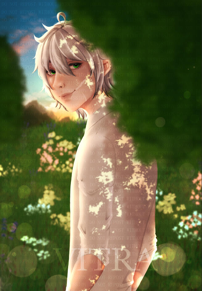 Full Painting + Background of Friend OC, Sep 2023