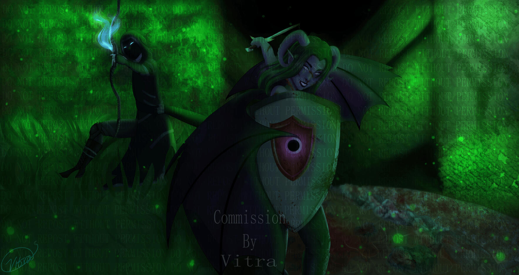 Full Painting + Background Commission, Sep 2022