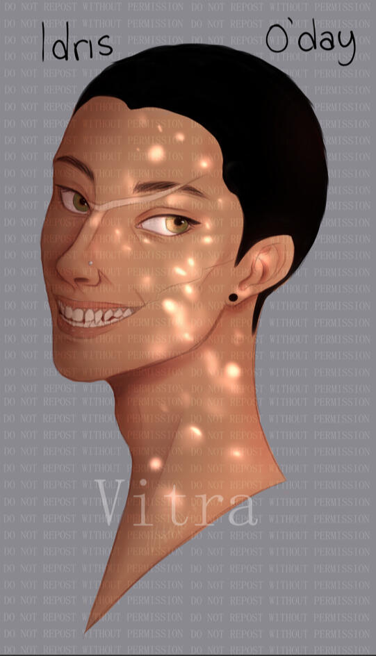 Sketch + Color + Lighting & Shading of Friend OC, Jan 2025