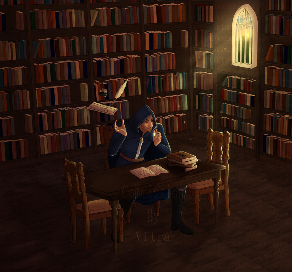 Lineart + Color + Shading &amp; Lighting + Background Commission, Dec 2024