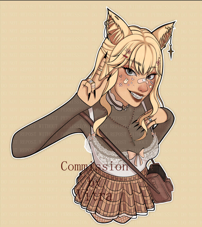 Lineart + Color + Shading Commission, June 2024