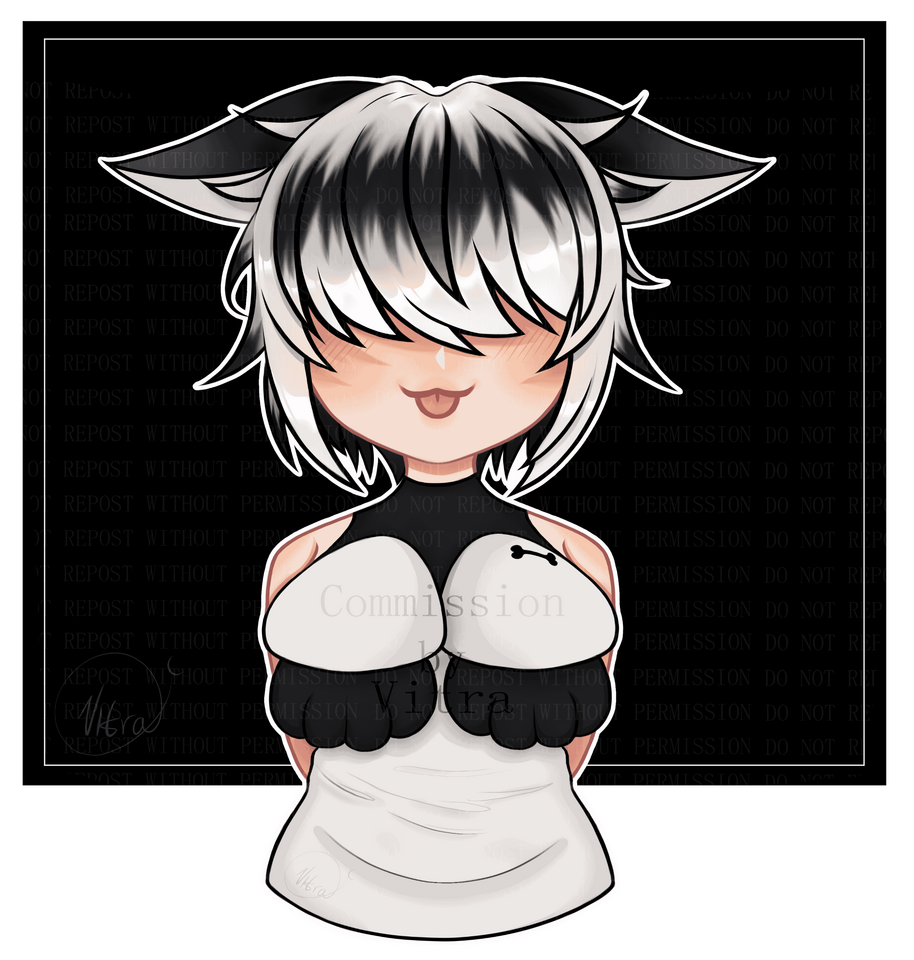 Lineart + Color + Shading Raika Chibi Commission, May 2024